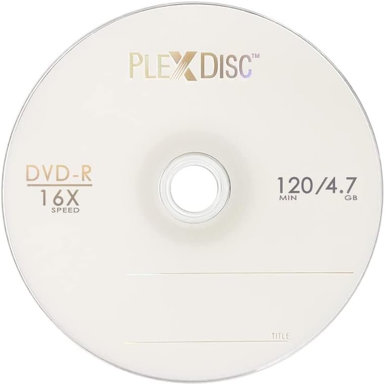 PlexDisc DVD-R 4.7GB 16x Logo Branded Recordable Media Disc - 50 Disc Spindle (FFP) 632-814-BX - Image 2